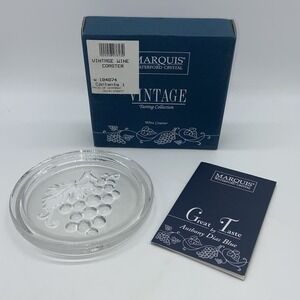 Marquis Waterford Crystal Vintage‎ Tasting Collection Wine Coaster New With Box